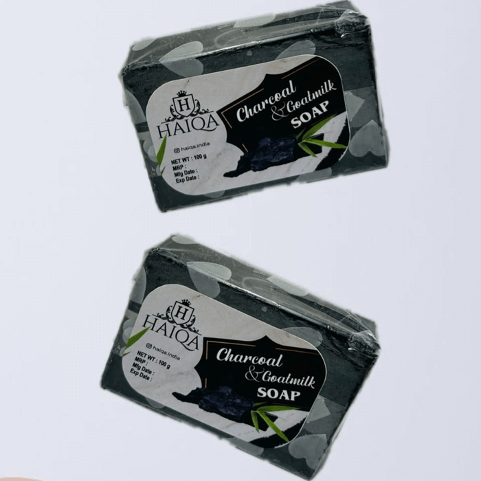 Haiqa Charcoal & Goatmilk Soap