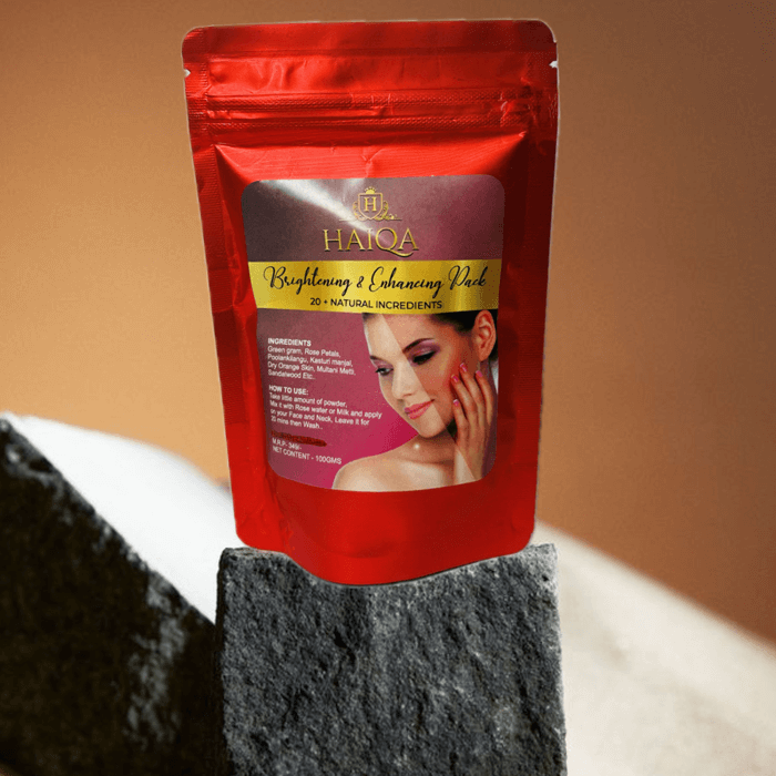 Haiqa Face Pack-Brightening & Enhancing Pack