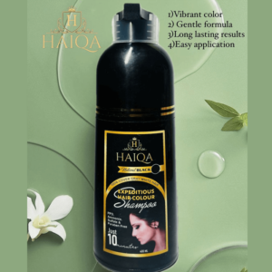 Haiqa Expiditious Hair Colour Shampoo Natural Black